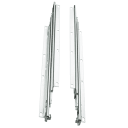 8000 Pantry Drawer Slide with 130lb Capacity, Overtravel Extension, Bottom-Mount, Anochrome, 14