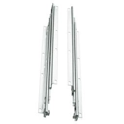 8000 Pantry Drawer Slide with 130lb Capacity, Overtravel Extension, Bottom-Mount, Anochrome, 22