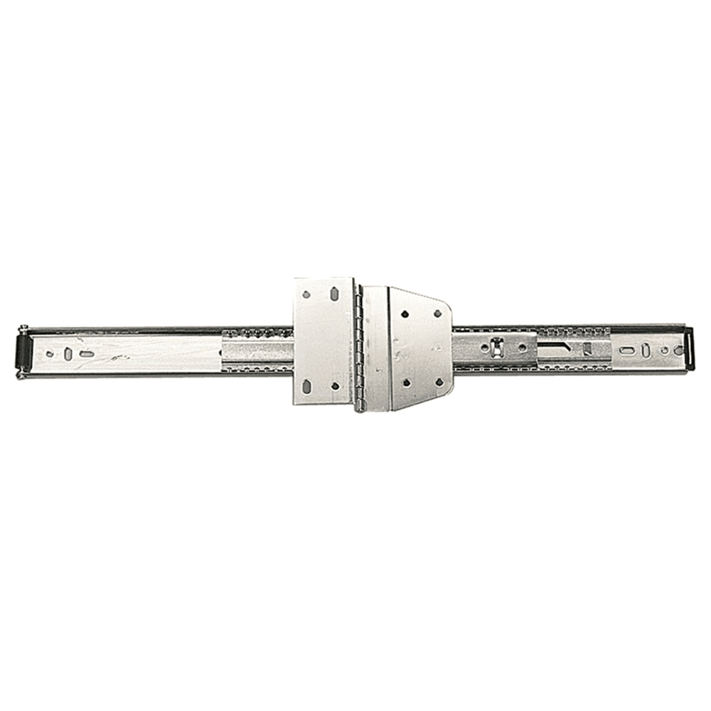 8040 EZ Hinged Door Slide with 20lb Capacity, Anochrome, 18", Polybag