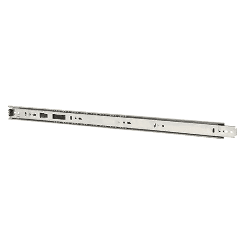 8350 Light-Duty Drawer Slide with 75lb Capacity, 3/4 Extension, Side-Mount, Anochrome, 12