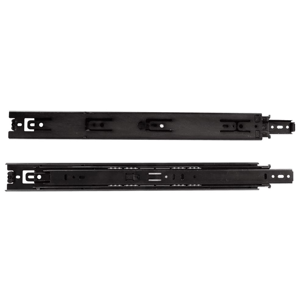 8400 Drawer Slide with 100lb Capacity, Full Extension, Ebony Black, 24