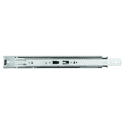 8400 Drawer Slide with 100lb Capacity, Full Extension, Side-Mount, White, 8", Bulk Box