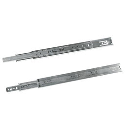 8405 Drawer Slide with 100lb Capacity, Overtravel Extension, Side-Mount, Anochrome, 22", Polybag