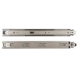 8414 Hold-Out Drawer Slide with 100lb Capacity, Full Extension, Side-Mount, Anochrome, 12", Polybag