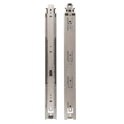 8417 Drawer Slide with 100lb Capacity, Full Extension, Side-Mount, Self-Closing, Anochrome, 12", Bulk Box