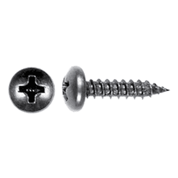 #7 x 1/2" Truss Head Hinge/Drawer Slide Screw, Phillips Drive Fine Thread and Regular Point, Zinc, Box of Thousand by Knape and Vogt