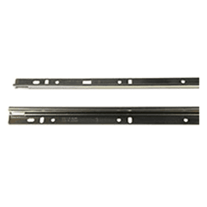 8500 Side Mount Unhanded Rail for 150lb Ball Bearing Drawer Slide, Anochrome, 18