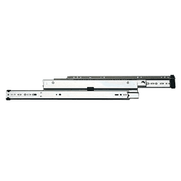 8505 File Drawer Slide with 150lb Capacity, 1-1/2" Overtravel Extension, Side-Mount, Anochrome, 24", Bulk Box