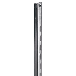 24" KV85 Heavy-Duty Double Slot Shelf Standard, Anochrome Finish