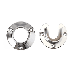 1-5/16" Pole Sockets, Chrome, 1 Open, 1 Closed
