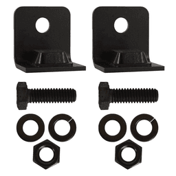 Barn Door Flat Bar Stop Kit, Black Finish