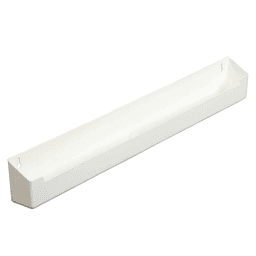 24-1/4" White Standard Sink Tip-Out Tray Without Tab Stop