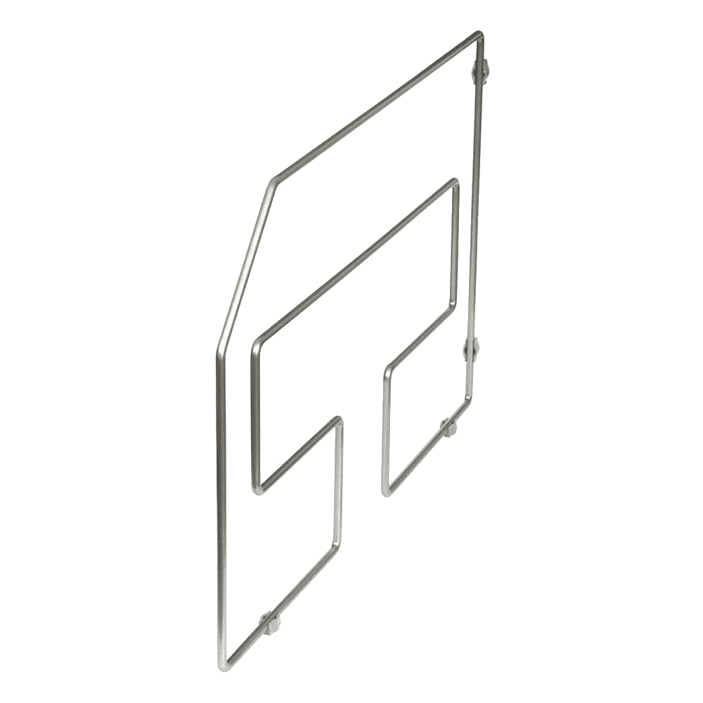 15/16" Tray Divider for 12" Height, 1 Divider, Frosted Nickel
