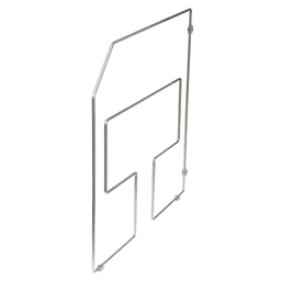 15/16" Tray Divider, 1 Divider, Frosted Nickel