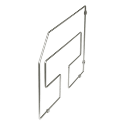 15/16" Tray Divider for 18" Height, 1 Divider, Frosted Nickel