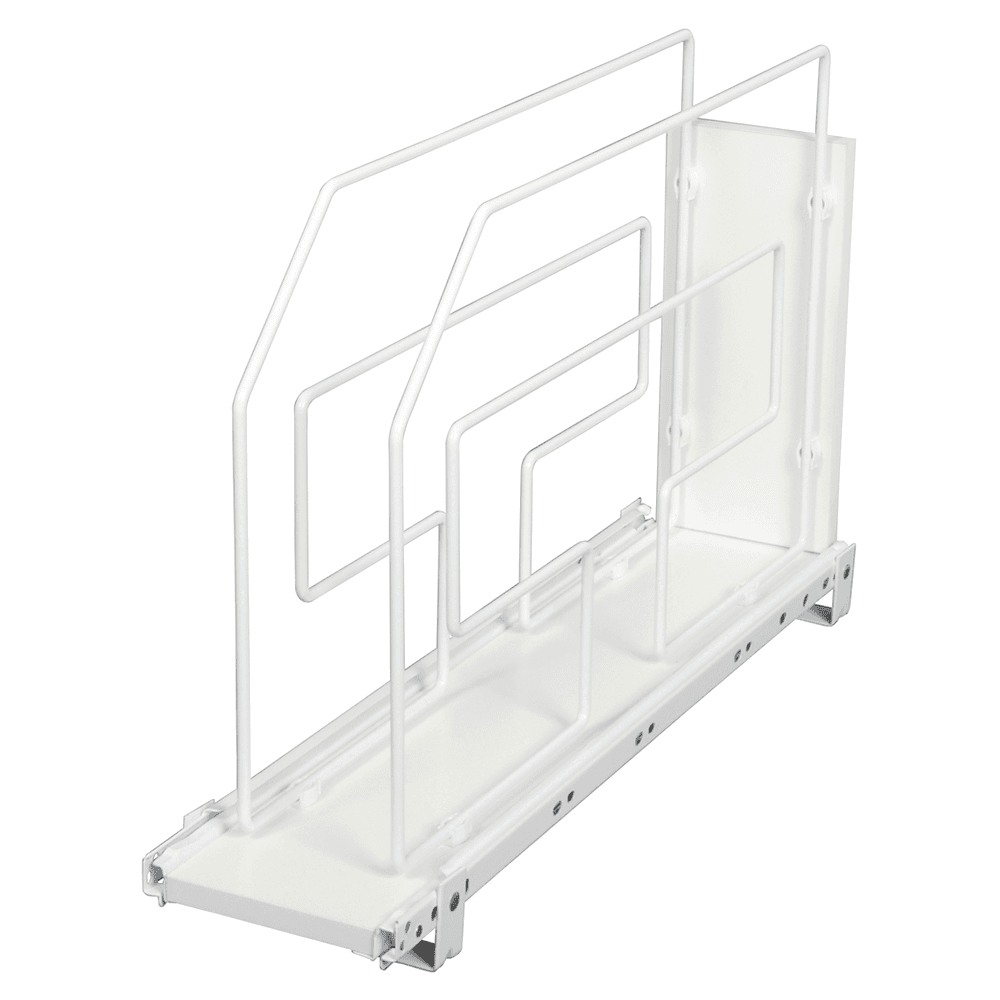 6" Roll Out Tray Divider, 2 Dividers, White