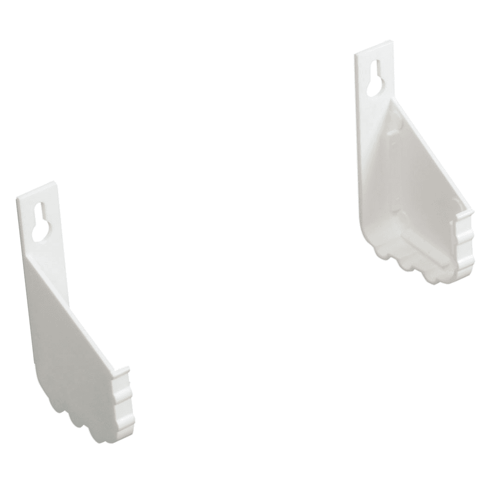 3/4" White Sink Front Tray End Cap with Adhesive