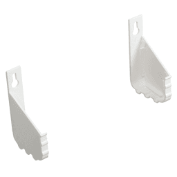 3/4" White Sink Front Tray End Cap with Adhesive