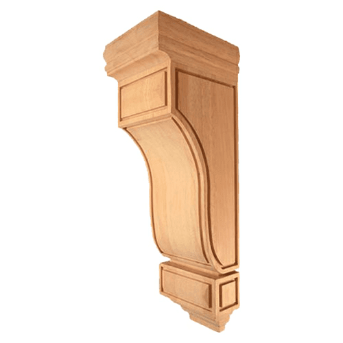 14" x 5-1/4" x 7" Medium Mission Corbel, Maple