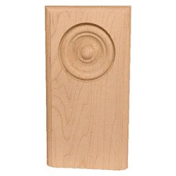 7" x 3-3/4" x 1" Plinth Block, Maple