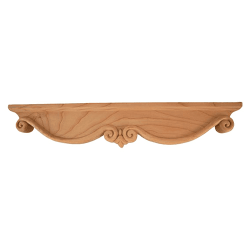 16" x 3" Middle Pedestal Foot, Rubberwood