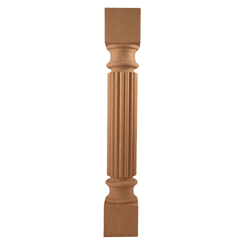 3-1/2" x 3-1/2" x 42" Reed Post, Rubberwood