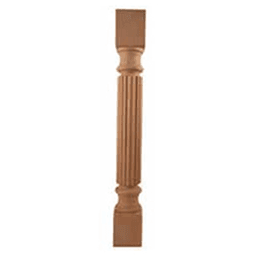 3-1/2" x 3-1/2" x 35-1/4" Rope Post, Alder