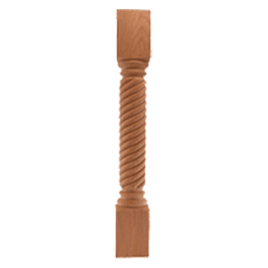 5" x 5" x 36" Rope Post, Red Oak