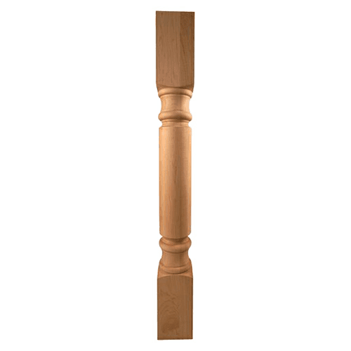 3-1/2" x 3-1/2" x 35-1/4" Tuscan Post, Red Oak