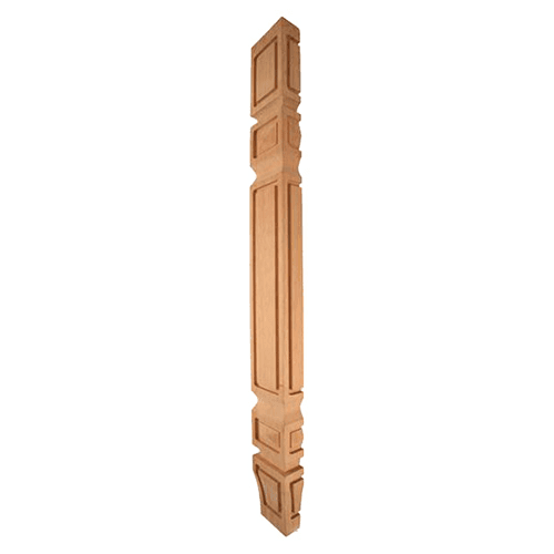 3-1/2" x 1-3/4" x 35-1/4" Half Mission Post, Alder