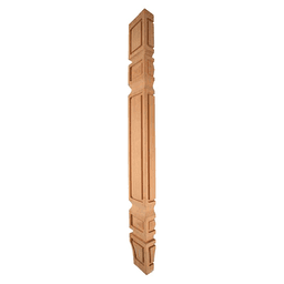 3-1/2" x 1-3/4" x 35-1/4" Half Mission Post, Alder