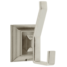 Lynwood Double Robe Hook, Satin Nickel
