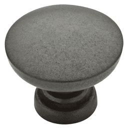 1-1/8" Fulton Round Knob, Soft Iron