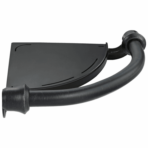 Decor Assist Traditional Corner Shelf with Assist Bar, Venetian Bronze