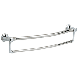 Decor Assist 24" Traditional Towel Bar with Assist Bar, Polished Chrome