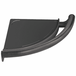 Decor Assist Contemporary Corner Shelf with Assist Bar, Venetian Bronze