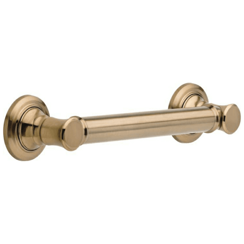 12" Traditional Decorative Grab Bar, Champagne Bronze