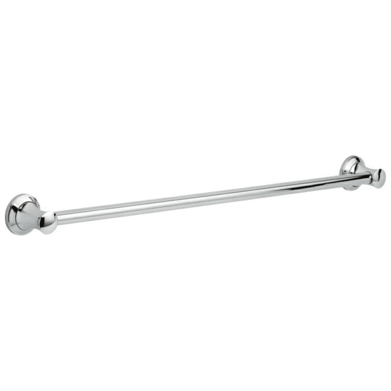 36" Transitional Decorative Grab Bar, Polished Chrome