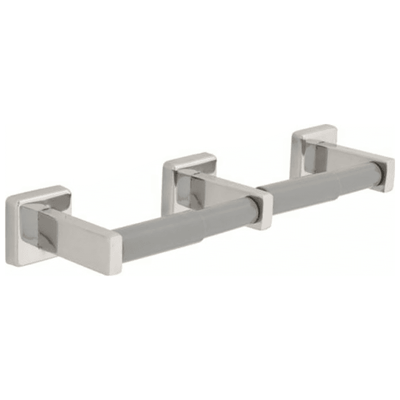 Century Double Toilet Paper Holder, Bright Stainless Steel