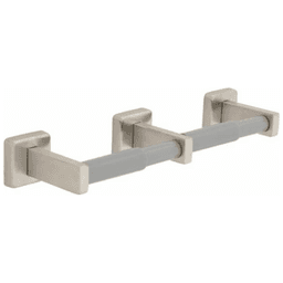 Century Double Toilet Paper Holder, Stainless Steel