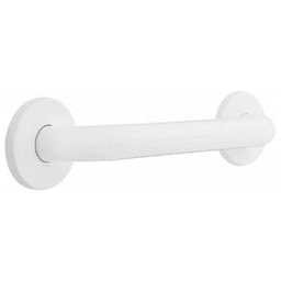 Centurion 12" x 1-1/4" Concealed Screw Grab Bar, White