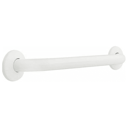 Centurion 18" x 1-1/4" Concealed Screw Grab Bar, White