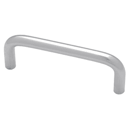 3" Builders Wire Pull, Polished Chrome
