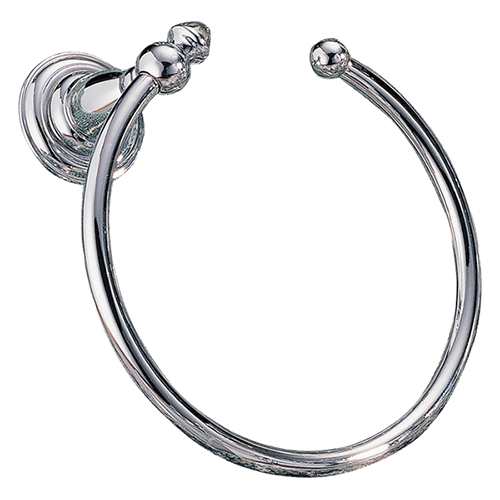 Victorian Towel Ring, Chrome