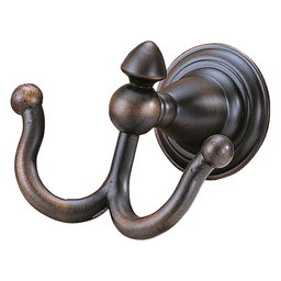 Dryden Double Robe Hook, Venetian Bronze