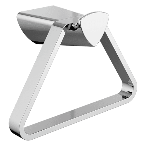 Zura Triangular Towel Ring, Chrome