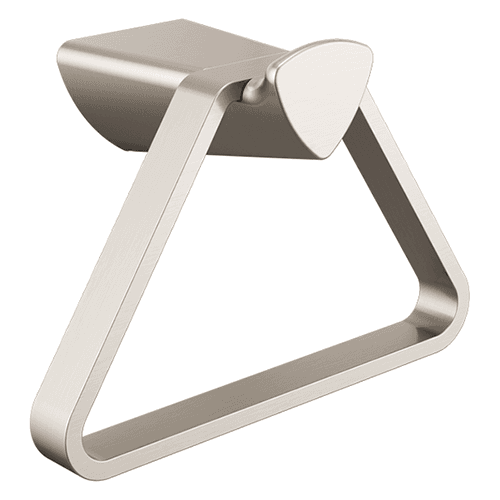 Zura Triangular Towel Ring, Stainless Steel