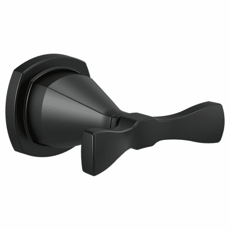 Stryke Double Robe Hook, Matte Black