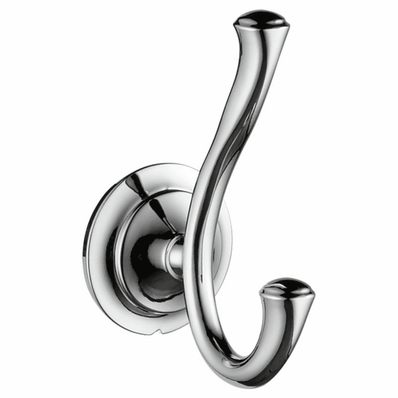 Linden Double Robe Hook, Chrome