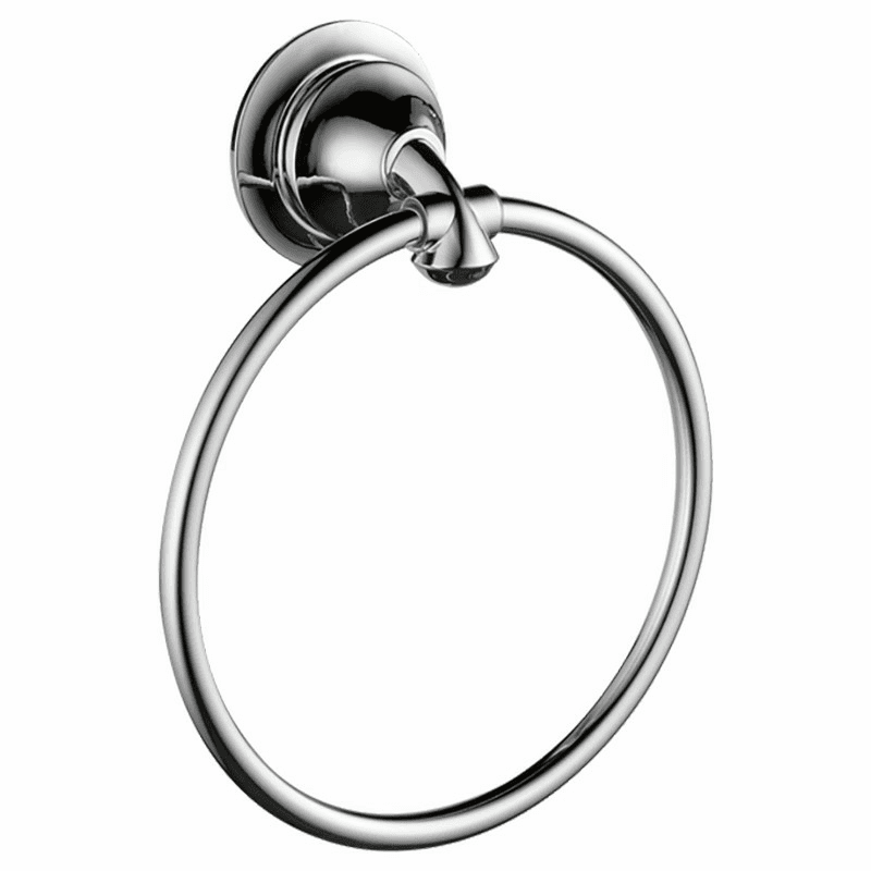 Linden Towel Ring, Chrome